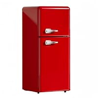 Amazon.co.jp: GERRBGレトロ冷蔵庫 冷凍冷蔵庫95L コンパクトでも大